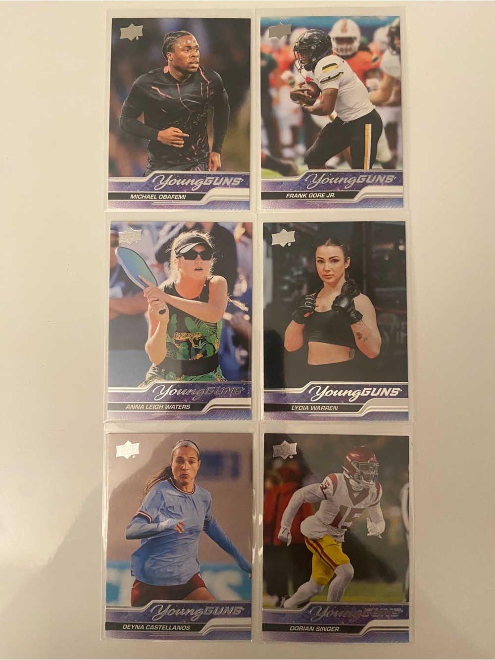 2024 Upper Deck Goodwin Champions Young Guns Lot (6 Cards)